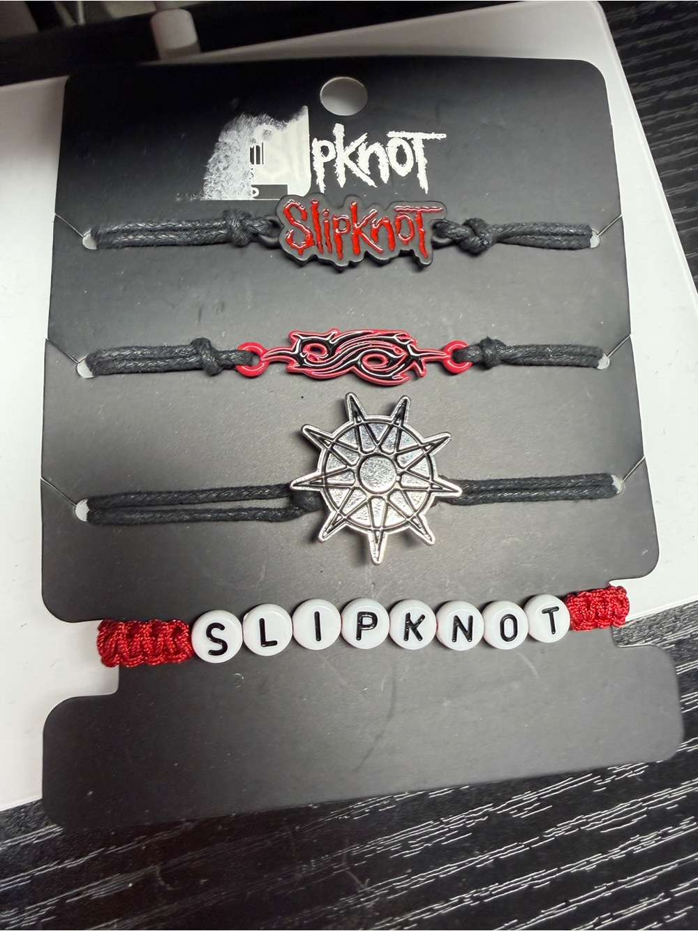 Slipknot band friendship, bracelets